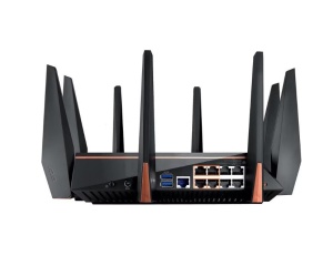 Router WI-FI profesional pentru GAMING, Asus ROG Rapture GT-AC5300, Tri-Band, Gigabit, AiMesh,WANx1, 3G-4G backup, Link aggregation, USB 3.0, Game Boost, second hand - Img 3