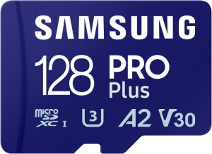 SAMSUNG PRO Plus 128GB microSD UHS-I U3 Full HD 4K UHD 180MB/s Read 130MB/s Write Memory Card Incl. SD-Adapter 2023 "MB-MD128SA/EU"