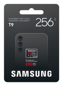 SAMSUNG T9 microSD memory card 256GB up to 200MB/s read and 130MB/s write "MB-MH256T/WW" - Img 2