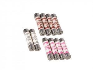 Set 10 sigurante fuzibile protectie circuite electrice, 3A, 5A, 13A, 25.4mm x 6.3mm, Power Master - Img 3