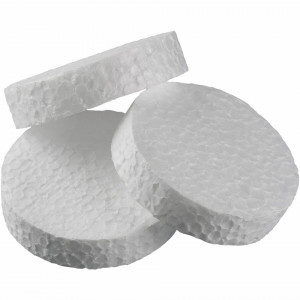 Set 100 capace polistiren mascat dibluri fixare, 67 x16mm, Dedra - Img 1
