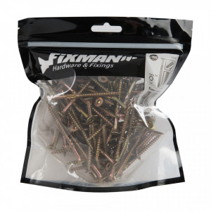 Set 100 suruburi lemn, anti-crapare lemn, 5x70mm, cap torx, bit inclus, Fixman - Img 5