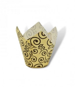 Set 150 forme copt pentru briose, chese lalea, hartie termica, 50 x 80, imprimeu - Img 2