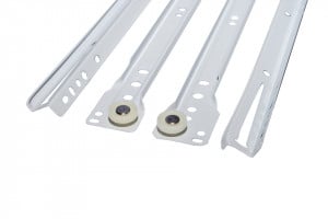Set 2 glisiere metalice sertar, alb, 35cm, F.F. Group - Img 2
