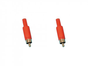 Set 2mufe audio semiprofesionale, RCA tata, rosu, Deltac C