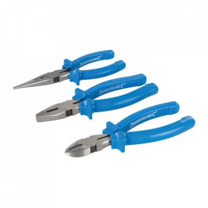 Set 3 clesti, patent, sfic, spit, 160mm, otel calit inductie, Silverline - Img 4