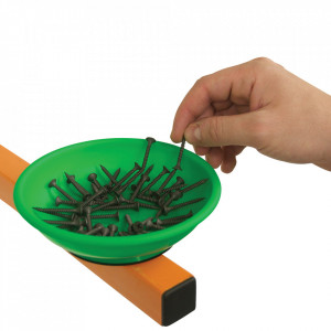 Set 3 recipiente plastic, magnetice, verde, galben, portocaliu, 150mm, Silverline - Img 6