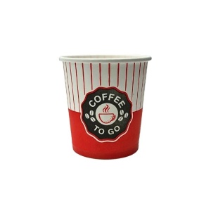 Set 50 pahare din carton pentru cafea, ceai, bauturi calde, 160ml, 6 oz, diametru gura 68mm, Cofee to go