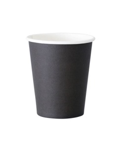 Set 500 pahare carton pentru cafea, vin fiert, 235ml, 8oz, D80, negru - Img 1