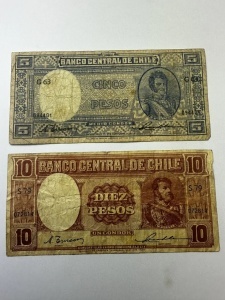 Set Bancnote - Chile - 5/10 Pesos ( 1930-1940 ) - Img 3