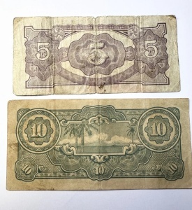 Set Bancnote - Malaya - Ocupatie Japoneza - 5/10 Dollars 1942 - Img 4
