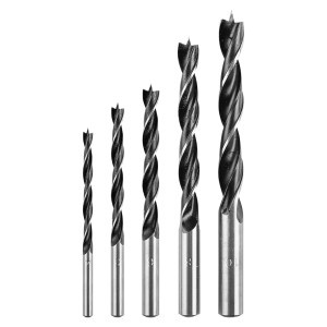 Set de burghie pentru lemn: 4, 5, 6, 8, 10 mm, 5 bucati