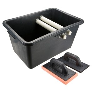 Set placari: galeata 40L, drisca cu cauciuc, drisca cu burete