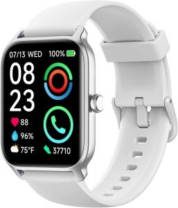 Smartwatch de buget, ALB, functie apelare/raspuns apel, fitness, ceas, ecran tactil,built-in Alexa