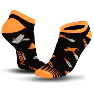 Sosete colorate NEO TOOLS, scurte, marimea 43-46