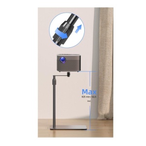 Suport premium de podea pentru proiector video, camera foto/video, dispozitive cu montura filet 1/4, telescopic, bara decalare maxim 0.82m, Suptek - Img 3