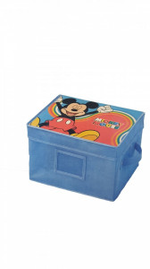 Tárolódoboz fedővel, Mickey egér, 30x25x20 cm, Disney