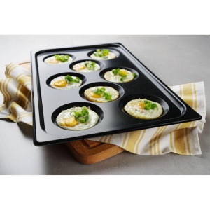 Tava pentru oua, cu invelis antiaderent CONVECTOMAT EGGPLATE, HENDI, GN 1/1, Negru, 530x325x(H)26mm - Img 2