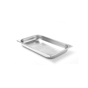 Tava perforata Gastronorm GN 1/1 (530x325 mm), H=65 mm 8.6 lt, inox, Hendi Kitchen Line