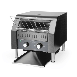 Toaster/prajitor de paine tip tunel dublu, Fine Dine, negru, 230V/2240W - Img 1