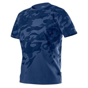 Tricou cu imprimeu CAMO Navy, marimea XXXL
