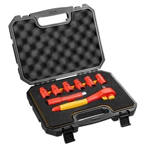 Trusa tubulare 1/2" VDE 1000v, 8 buc