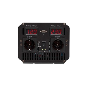 UPS , invertor curent 12V la 220v, sinusoida pura, 1000W, functie incarcare baterie, pentru pompe caldura, centrale lemn, peleti, camping, SAL - Img 5
