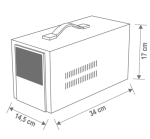 UPS szünetmentes tápegység feszültségstabilizáló funkcióval, 700W ( 1000VA ), tiszta szinusz hullám, külső 12V-os akkumulátor csatlakozás, Home - Img 4