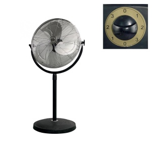 Ventilator cu stativ, metalic, 45 cm, 100W