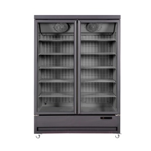 Vitrină frigorifică verticală, Arktic, 655L, Negru, 230V/880W, 1370x740x(H)2023mm
