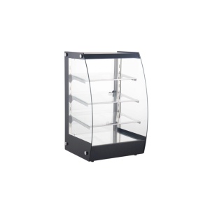 Vitrina neutra de prezentare profesionala Hendi 75 L, 3 rafturi reglabile pe inaltime, Inox 415x390x(H)716 mm - Img 2