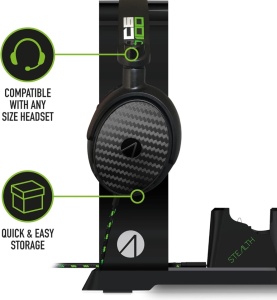 XBOX ONE, ONE S, ONE X játékkészlet, joystick töltőbölcső, fejhallgató bölcső, akkumulátoros vezérlő, Stealth SX-C60 - Img 3