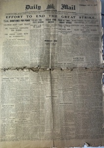 Ziar Istoric - Anglia - Daily Mail – 6 mai 1926, ediție din perioada Marii Greve Generale din Marea Britanie (General Strike, 1926). - Img 2