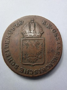 1 Kreuzer 1816 B – Împărat Franz I al Austriei – Imperiul Austriac - Img 2