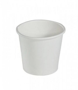100 darabos papír kávéspohár készlet, 120ml, 4OZ, D62, FEHÉR - Img 2