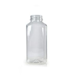 140 darabos szett, átlátszó PET-palackok, 330 ml, téglalap alakú, 38 mm-es nyílás - Img 3