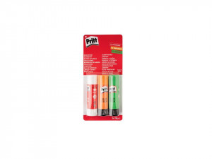 3 darabos ragasztópálcika készlet, fehér, narancssárga, zöld, 20g x 3, Pritt Classic - Img 2