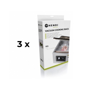 3 x Set 100 pungi vacuum netede 250x350 mm, 2 straturi, 75 microni grosime