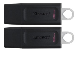 32GB USB3.2 Gen 1 DataTraveler Exodia (Black + White) - 2 Pieces, "DTX/32GB-2P"