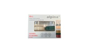 4 db mini ételtartály készlet, 4 x 35ml, 4.6x3.5cm, csavaros kupakkal, Alpina - Img 7