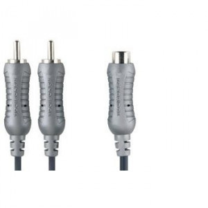 Adapter kábel 2 x phono, 2 x rca tata, 1 x rca mama, 0.2m, Bandridge - Img 2