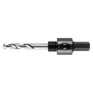 Adaptor cu burghiu de ghidaj pentru freze bi-metal, 14-30 mm, Hex
