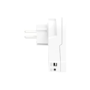 Adaptor de călătorie SKROSS, „World to Europe”, USB-C USB-A (20 W PD, încărcare rapidă, alb) - Img 2