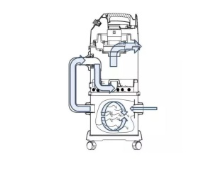 Aspirator cu filtrare in apa, 1400W , priza integrata , 20L, 1400w - Img 3