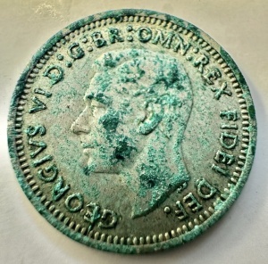 AUSTRALIA - GEORGE VI - THREE PENCE 1951 - ARGINT - Img 2