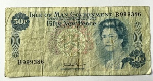 Bancnota Isle Of Man - 50 New Pence ( 1972-1979 )