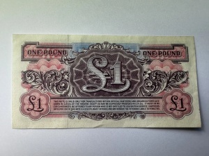 Bancnota Militara - British Armed Forces Special Voucher - 1 Pound – 2nd Series (1948–1956) - Img 4