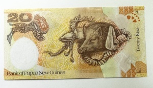 Bancnota Papua New Guinea - 20 Kina 2008 - Aniversara - Img 2