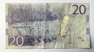 Bancnota Suedia - 20 Kronor (2015-2016 ) - Img 4