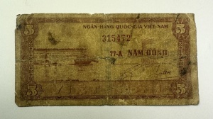 Bancnota - Vietnamul de Sud - 5 Dong ( 1953-1955 )